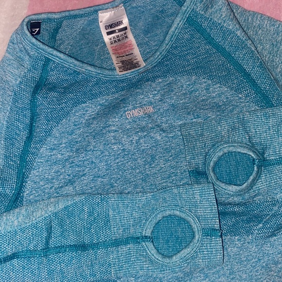 NWOT BLUE GYMSHARK SEAMLESS SET SIZE SMALL - Picture 4 of 5